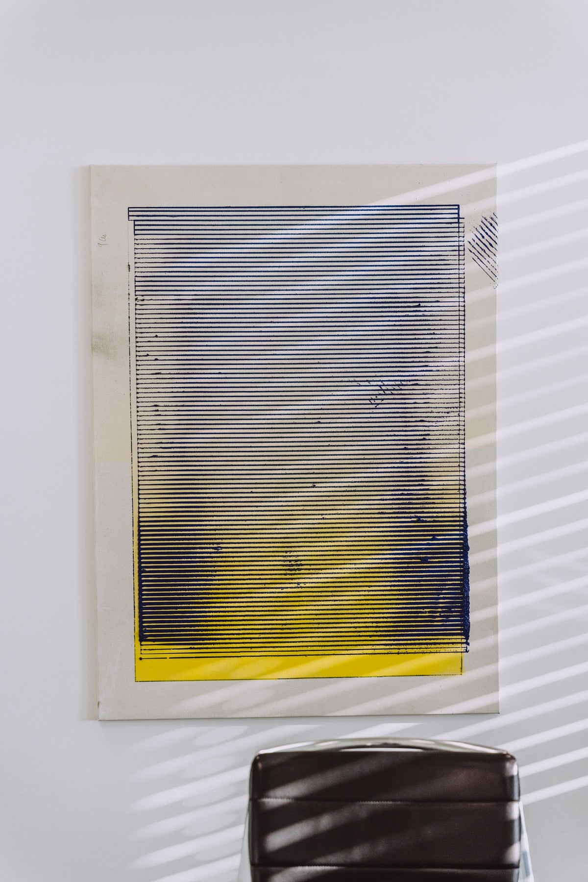 Detail · Kunstdruck über dem Sitzplatz
