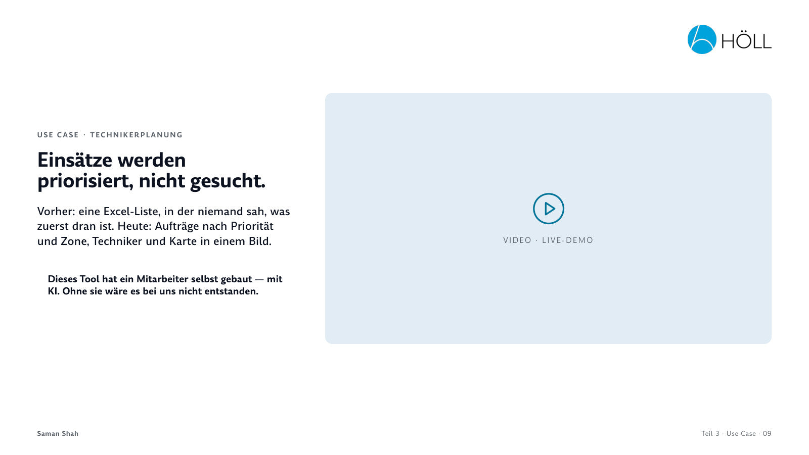 Use Case Technikerplanung: Einsätze werden priorisiert statt gesucht